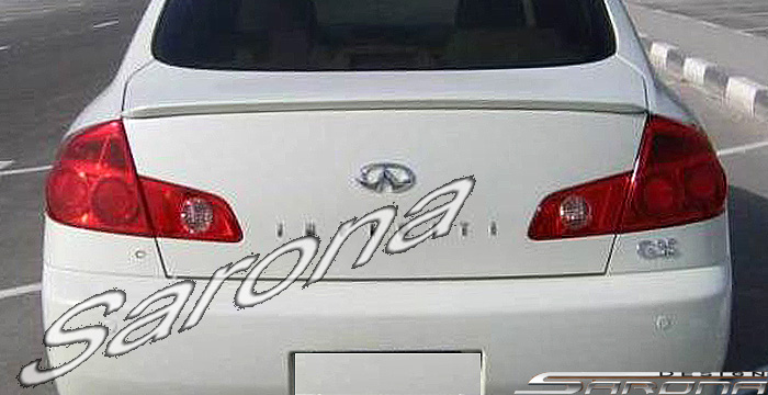 Custom Infiniti G35 Sedan  Trunk Wing (2003 - 2006) - $189.00 (Part #IF-041-TW)